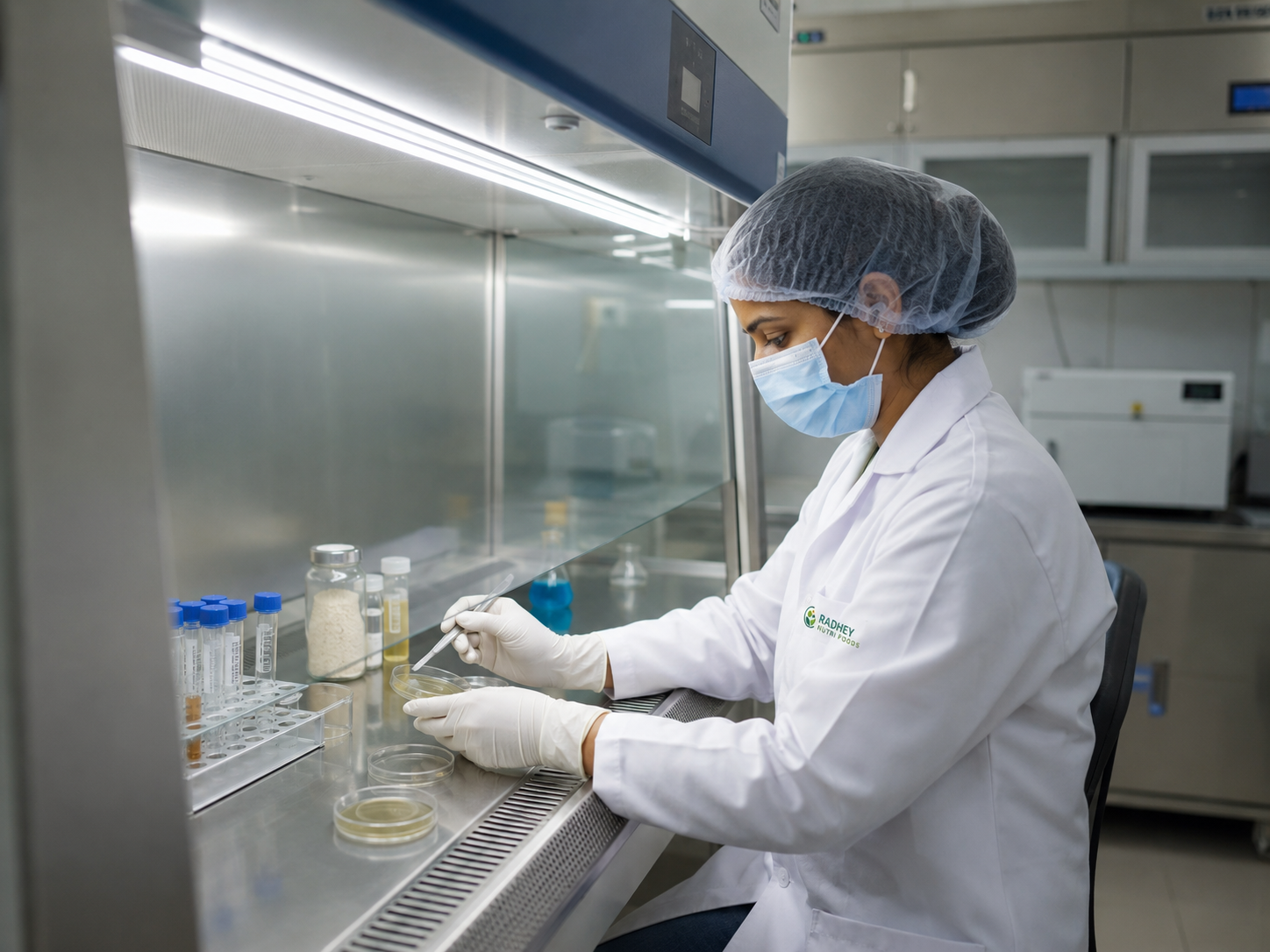 Radhey Nutri Foods quality control laboratory